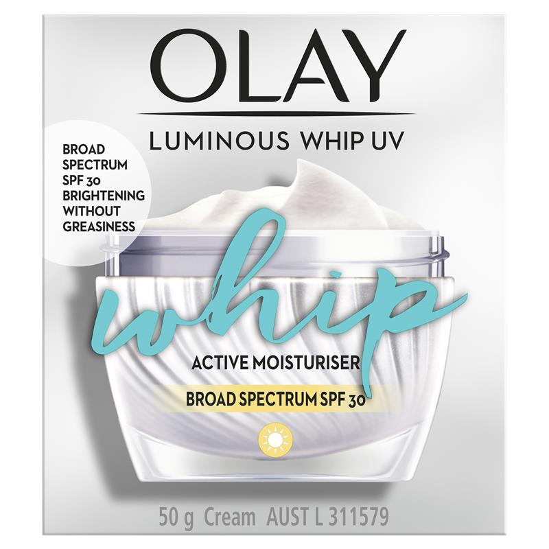 Olay Luminous Whip UV SPF Face Cream Moisturiser 50g