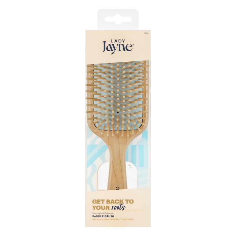 Lady Jayne Paddle Brush (Wooden Brush)
