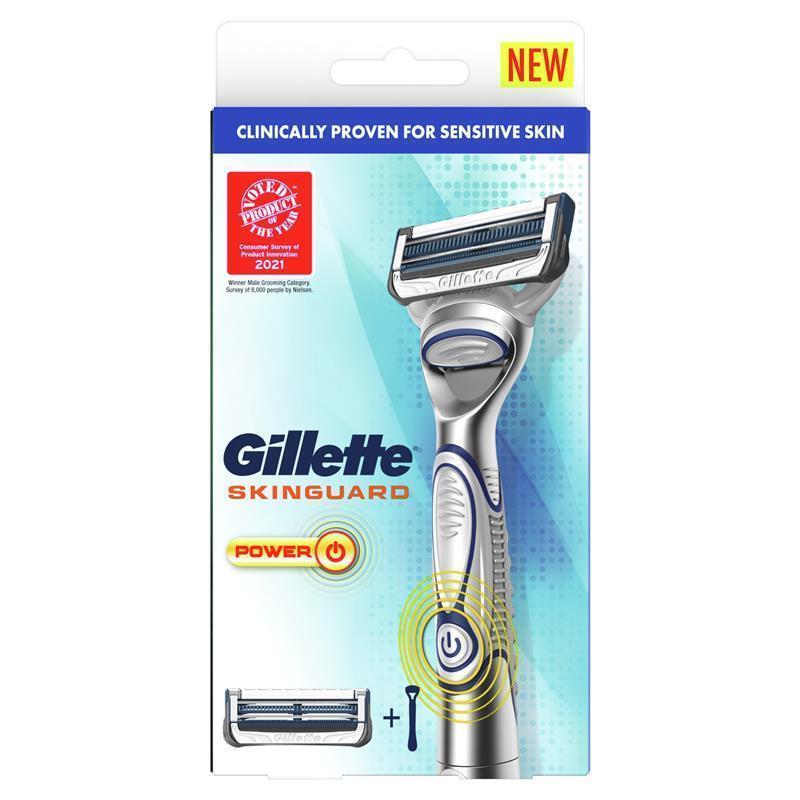 Gillette Skinguard Power Razor + 1 Blade Refills
