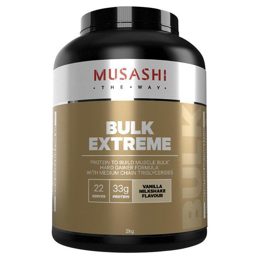 Musashi Bulk Extreme Vanilla Protein Powder - 2kg