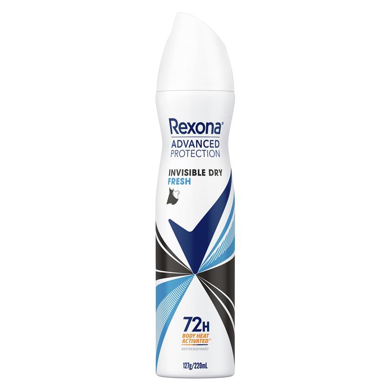 Rexona Women Advanced Antiperspirant Aerosol Invisible Dry Fresh 220ml