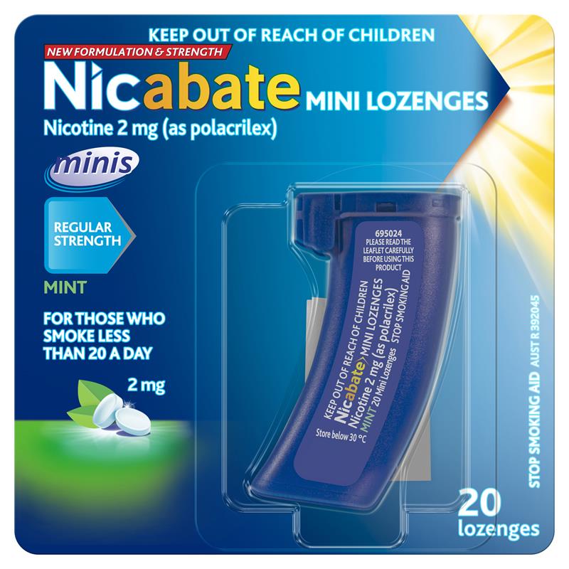 Nicabate Minis 2mg 20 Lozenges