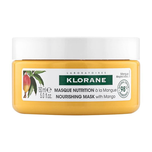 Klorane Nourishing Mango Butter Mask 150ml - Deep Hydration for Dry Hair