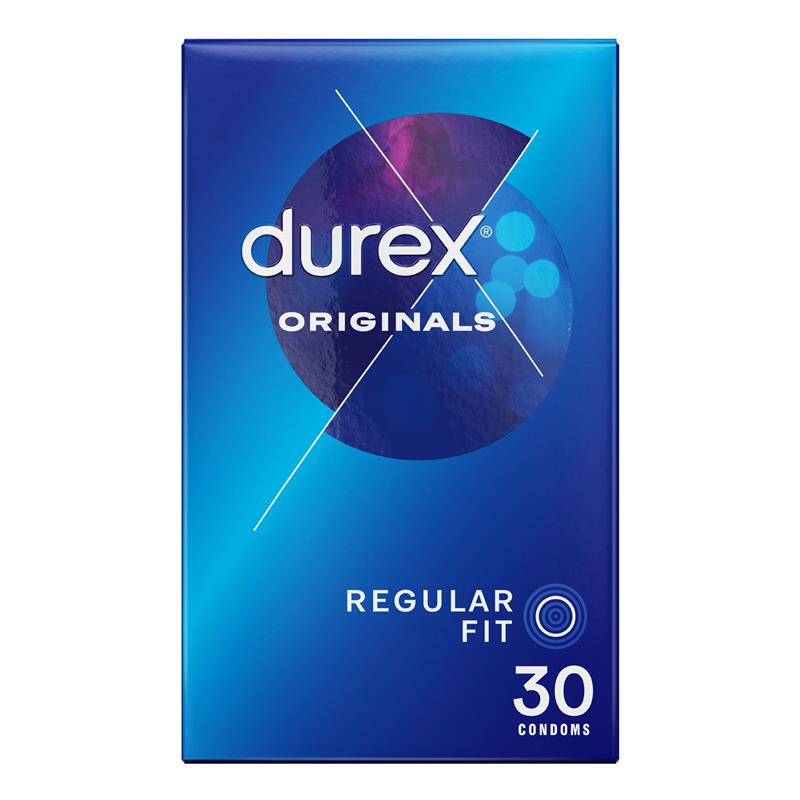Durex Regular Condoms Original 30 Pack - Reliable Protection & Comfort