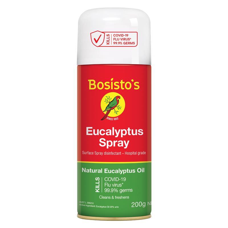 Bosisto's Eucalyptus Spray 200g - Natural Disinfectant & Deodorizer