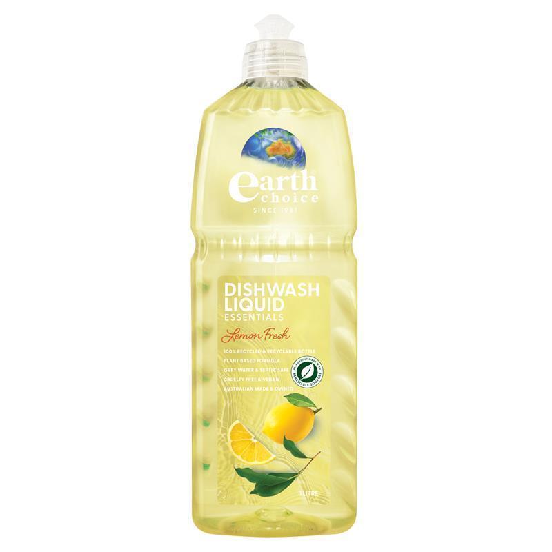Earth Choice Dishwash Liquid - 1 Litre of Lemon Fresh Power