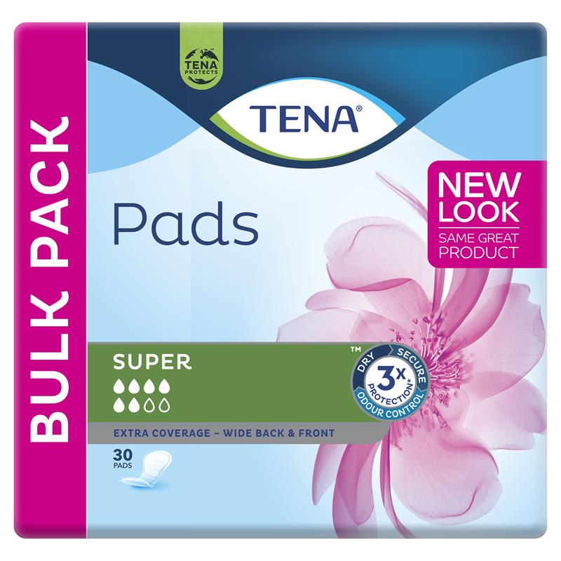 TENA Super Pads - 30 Pads
