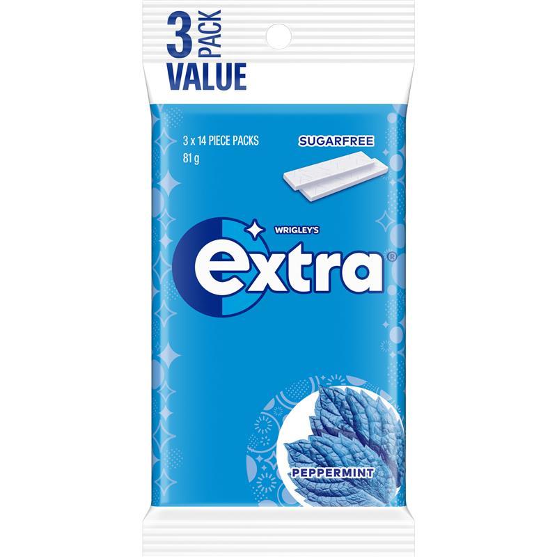 Wrigleys Extra Peppermint Envelope 3pk