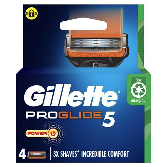 Gillette Fusion Proglide Power Razor Blades - 4 Pack