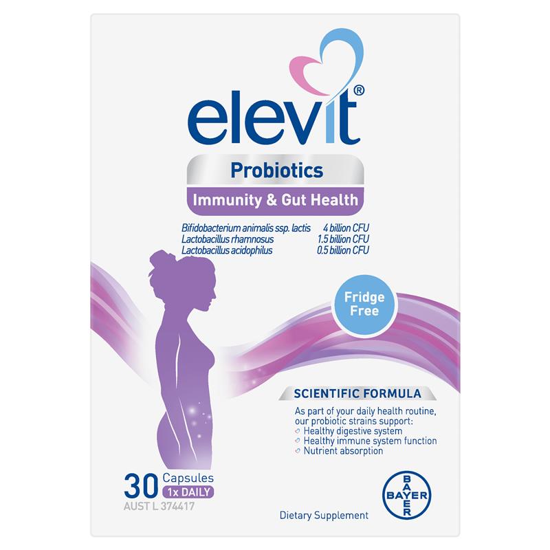 Elevit Probiotics for Immunity & Gut Health - 30 Capsules