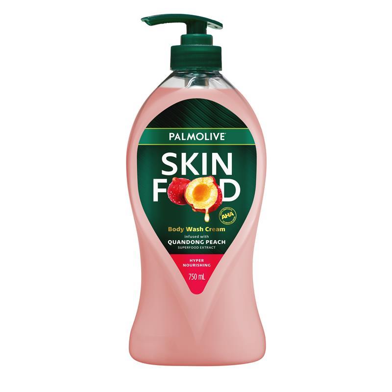 Palmolive Skin Food Body Wash Cream with Quandong Peach 750ml