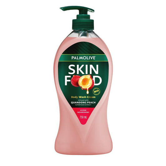 Palmolive Skin Food Body Wash Cream with Quandong Peach 750ml