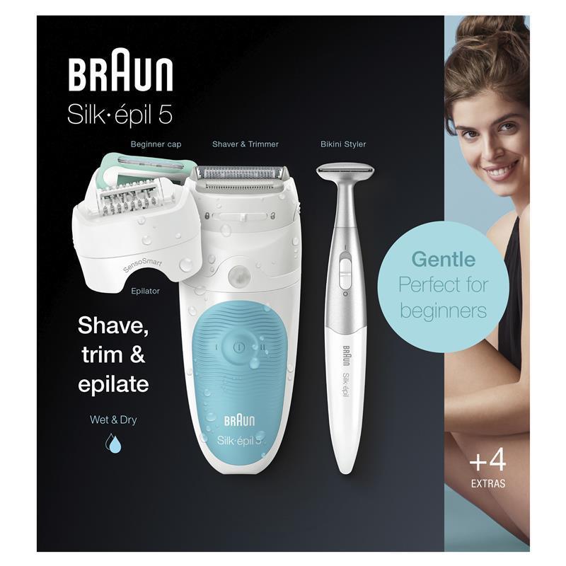 Braun Silk-épil 5-810 Gentle Women's Wet & Dry Epilator, 1 Kit