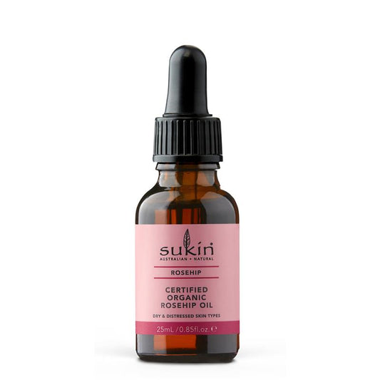 Sukin Certified Organic Rose Hip Oil 25ml for Skin Nourishment