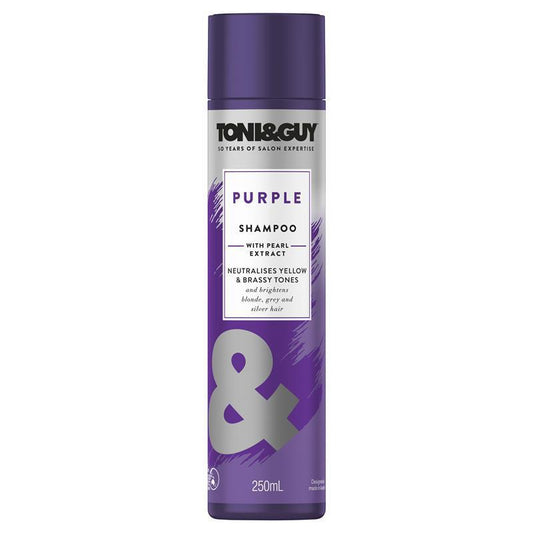 Toni & Guy Purple Shampoo 250ml - Brighten and Tone Your Hair