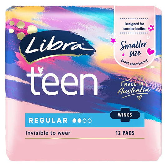Libra Regular Winged Pads 12-Pads – 4-Layer InstaDRY Absorbency