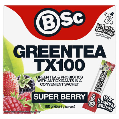 BSc Green Tea TX100 Super Berry 60 x 3g Serv