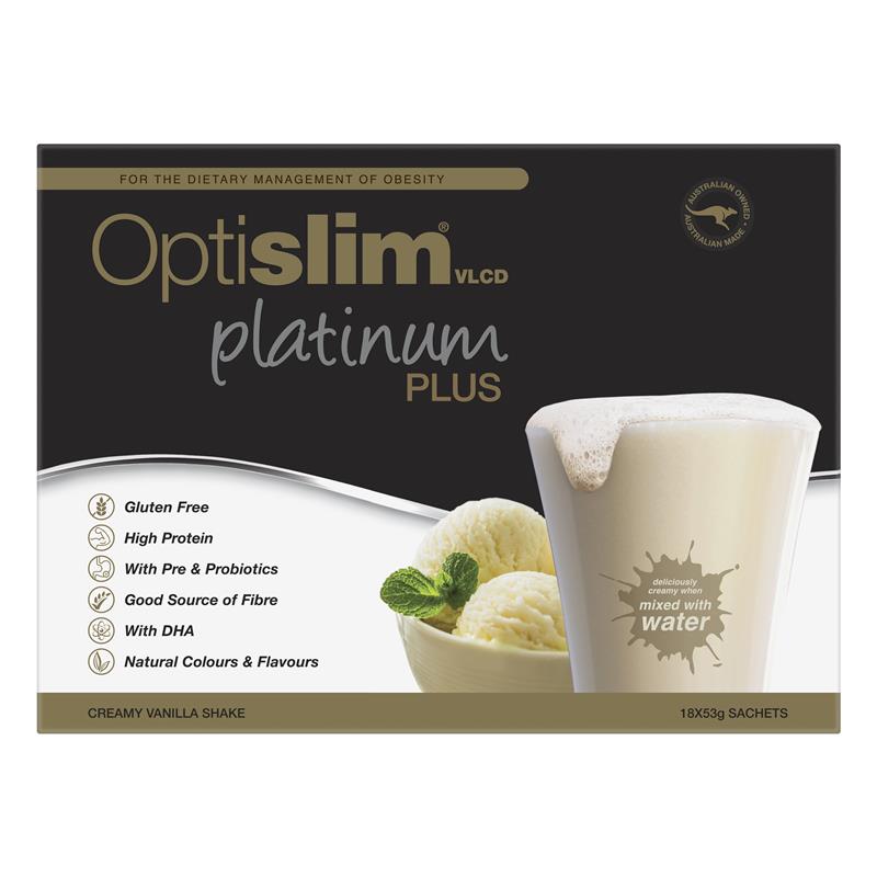 Optislim VLCD Platinum PLUS Vanilla - 18x53g