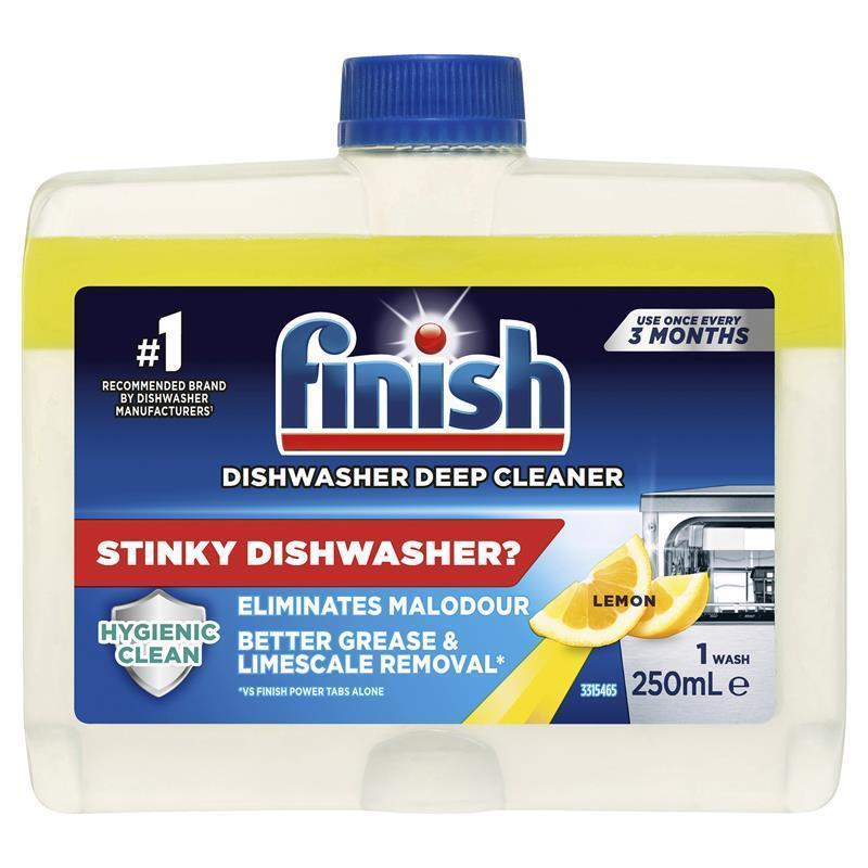 Finish Dishwasher Cleaner Lemon 250mL - Powerful Deep Clean