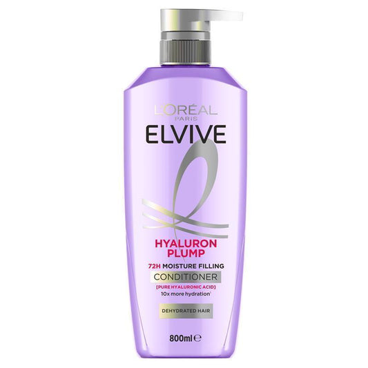 L'Oreal Elvive Hyaluron Plump Conditioner 800ml - Hydrate and Revitalize