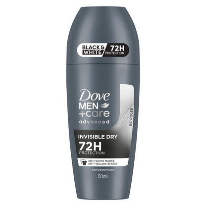 Dove Men+Care Antiperspirant Deodorant 72h Roll On - Invisible Dry 50ml
