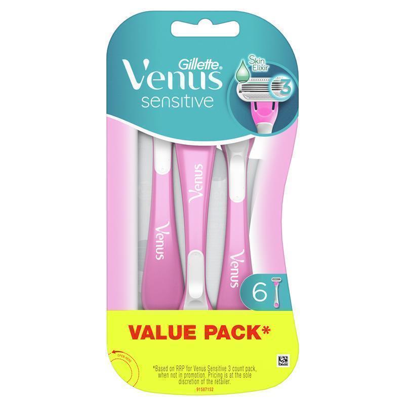 Gillette Venus Sensitive Razor - 5+1 Pack
