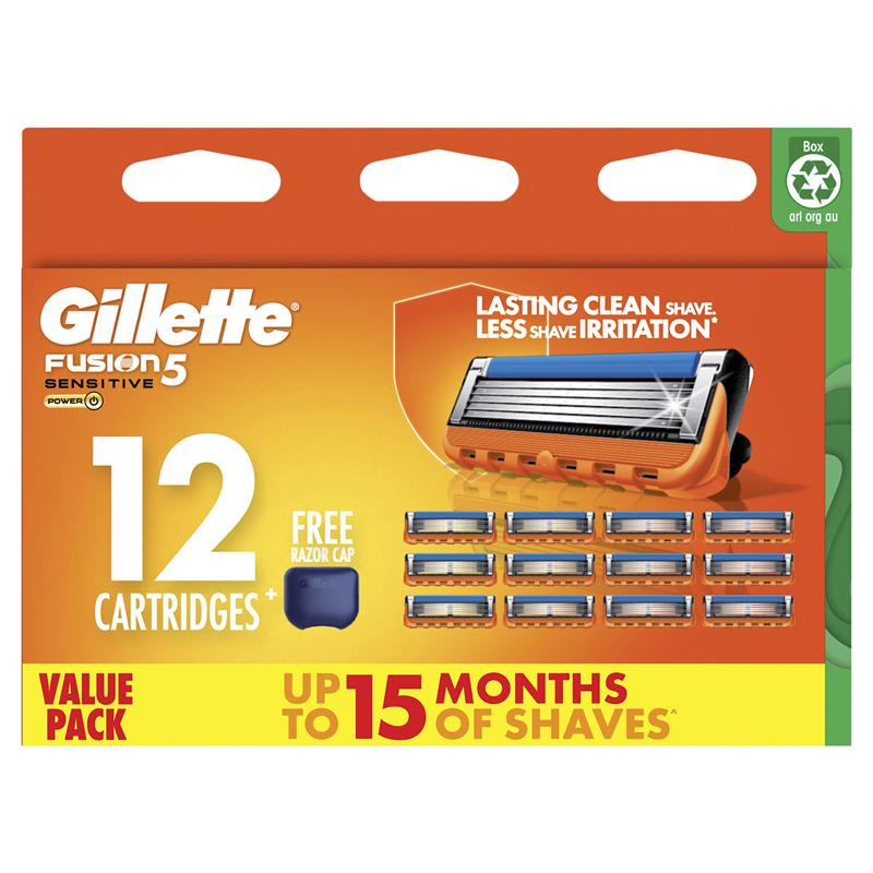 Gillette Fusion Power Blades - 12 Pack