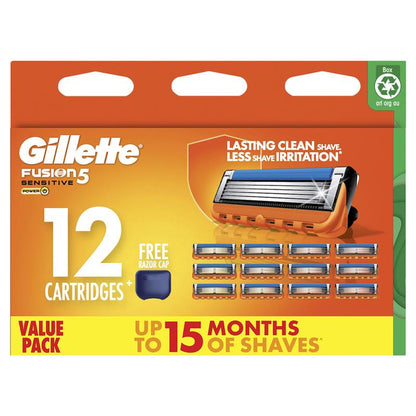 Gillette Fusion Power Blades - 12 Pack