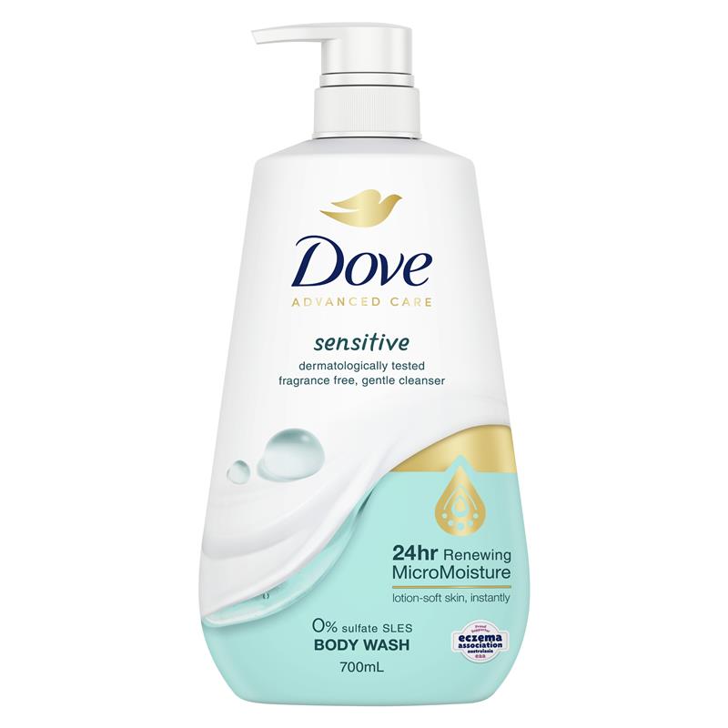 Dove Advanced Care Body Wash Sensitive 700ml