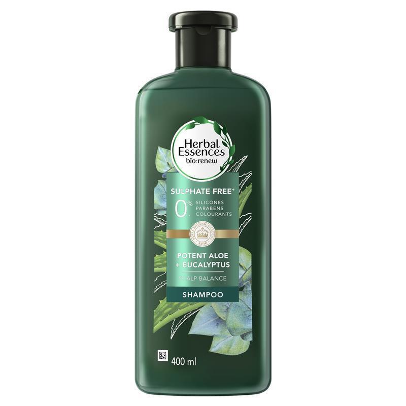 Herbal Essences Bio Renew Potent Aloe & Eucalyptus Strength & Moisture Shampoo - 400mL
