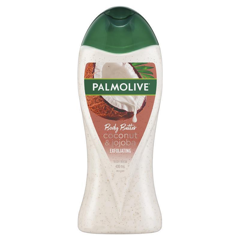 Palmolive Body Butter Coconut & Jojoba Exfoliating Body Wash 400ml - Tropical Indulgence