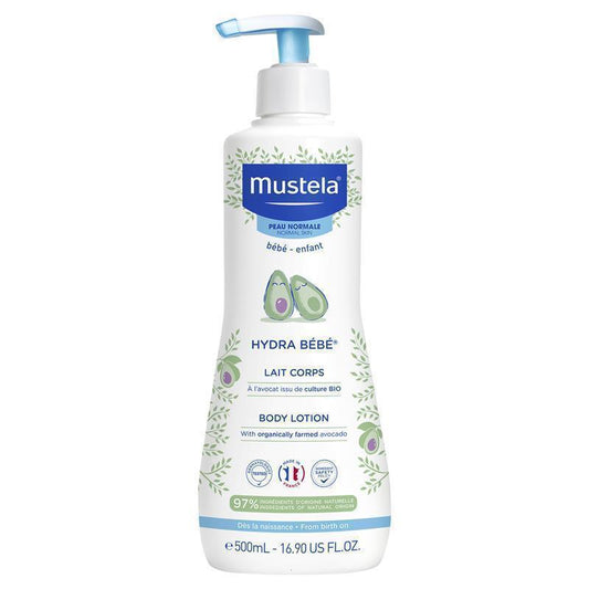 Mustela Hydra Bebe Body Lotion 500ml - Daily Hydration for Baby's Skin