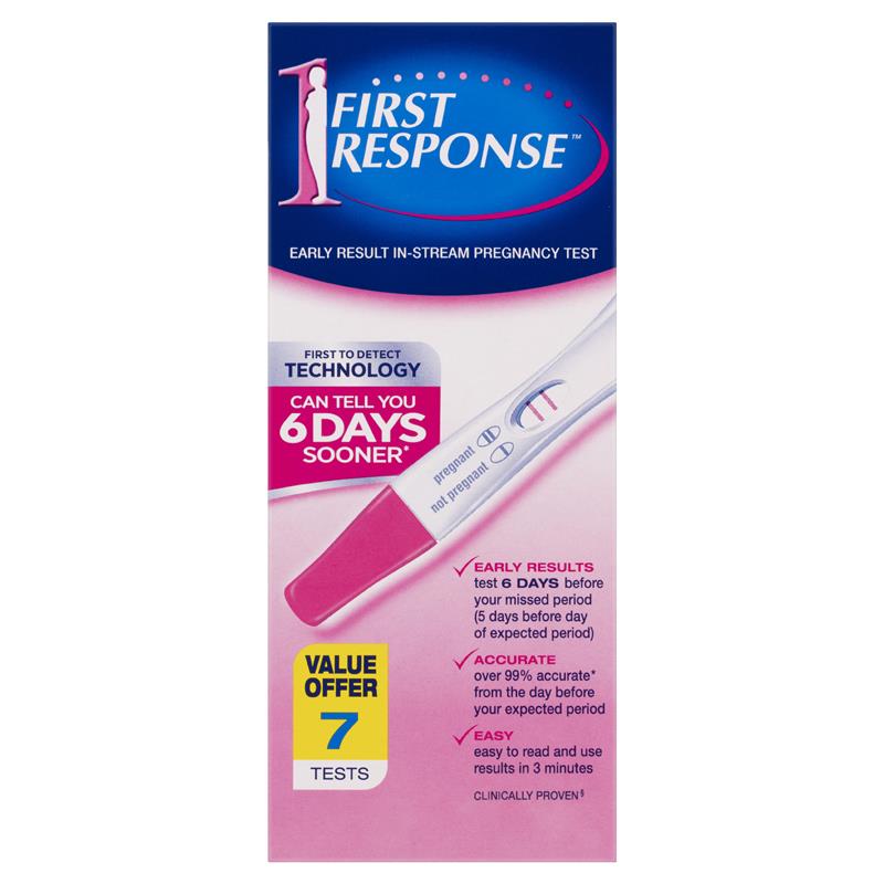 First Response Instream 7 Pregnancy Tests - Early Detection