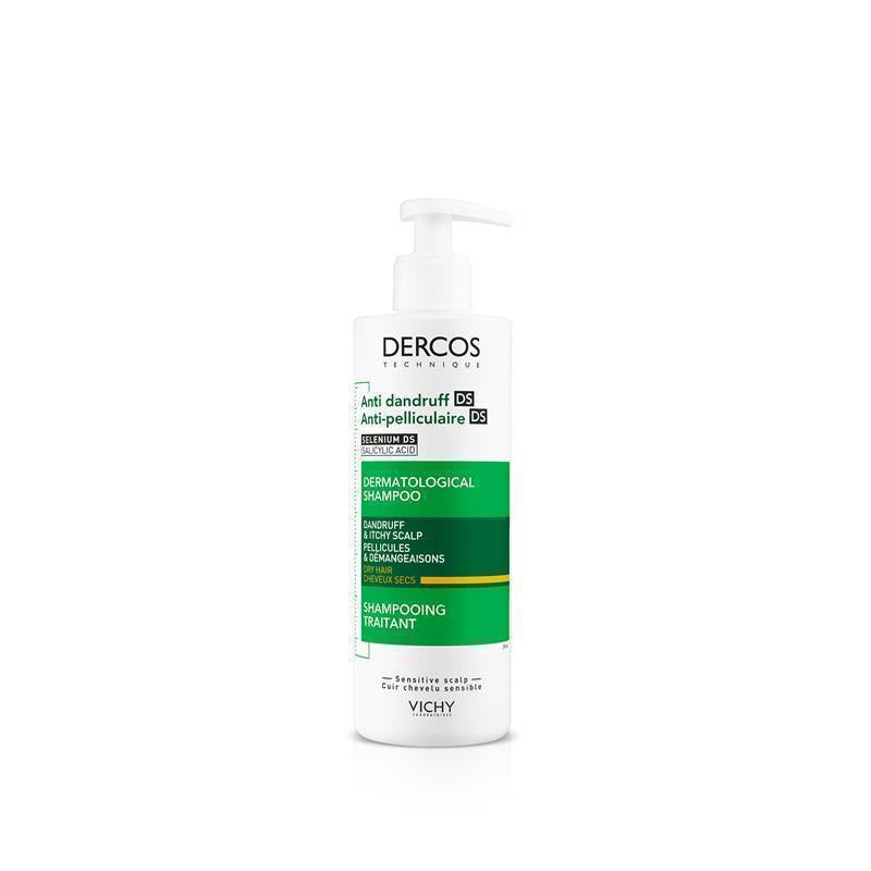 Dercos Anti-Dandruff DS Shampoo for Dry Hair - 390ml
