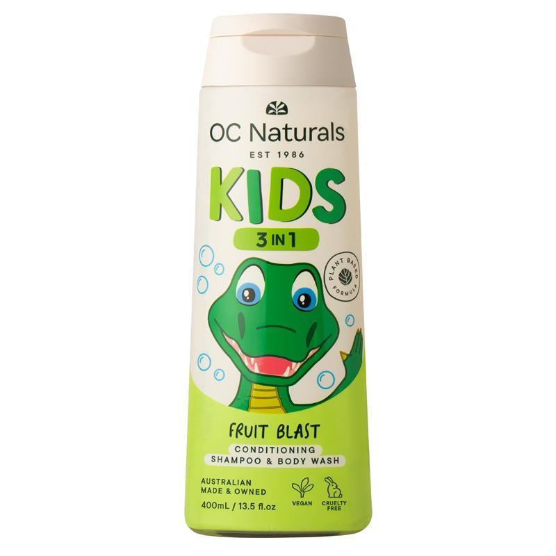 Organic Care Kids 3in1 Shampoo Conditioner Body Wash Fruit Blast 400ml