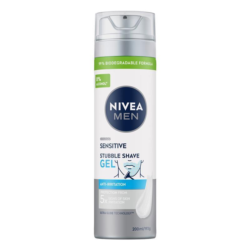 NIVEA Men Sensitive Stubble Shave Gel 200ml