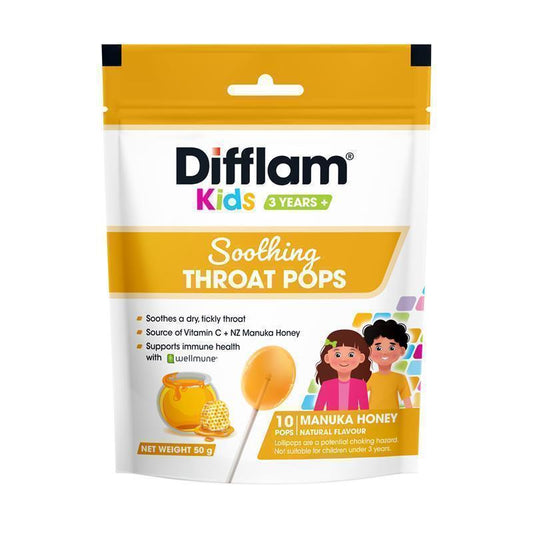 Difflam Soothing Throat Pops with Manuka Honey 10 Pack