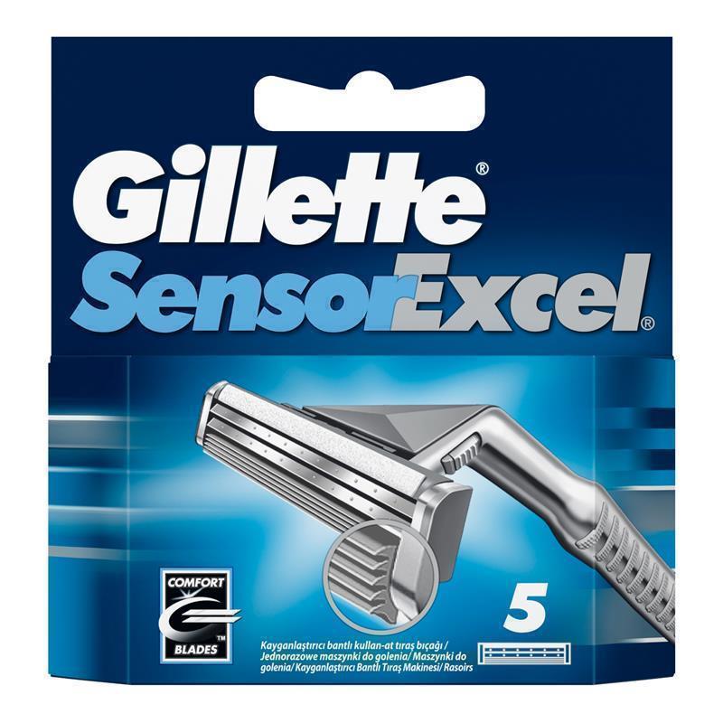 Gillette Sensor Excel Refill Cartridges 10-Pack, Chromium-Coated, for Sensor Razors