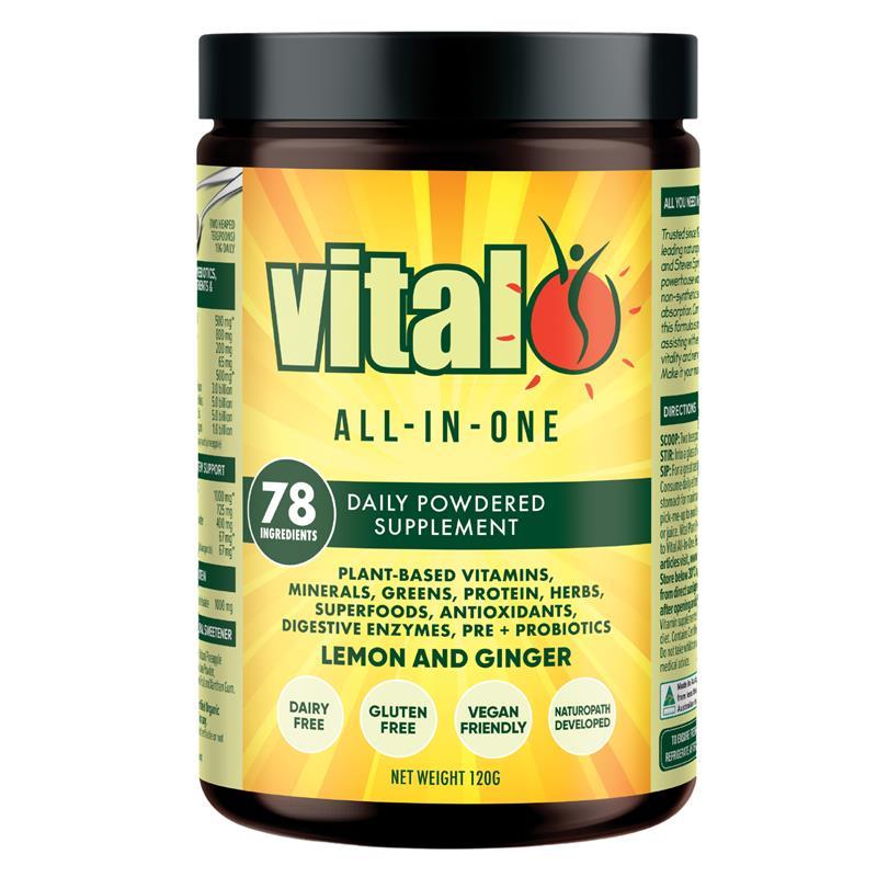 Vital All In One Lemon & Ginger Powder 120g