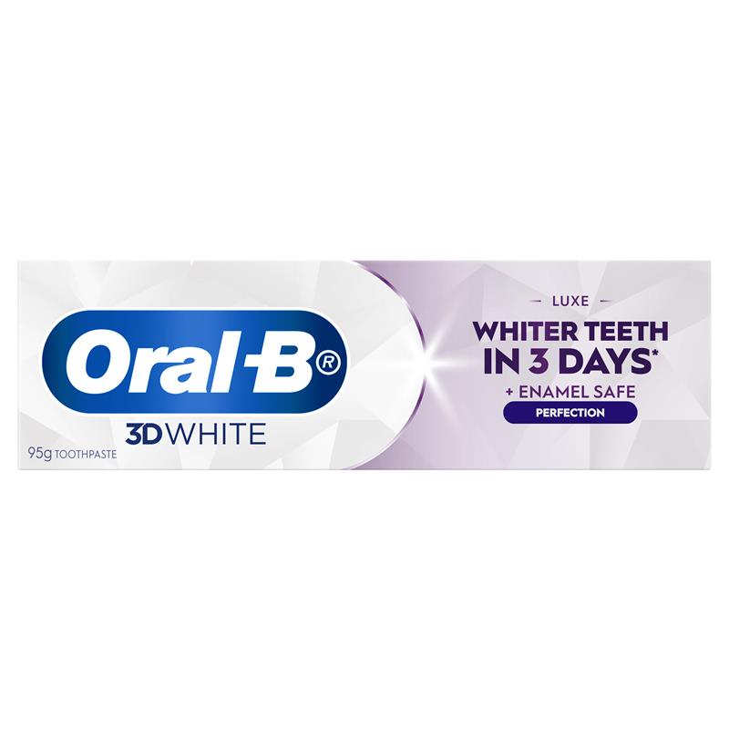 Oral-B 3D White Luxe Perfection Whitening Toothpaste 95g - Mint Flavor