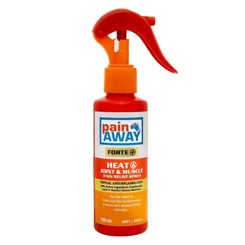 Pain Away Forte+ Heat Joint & Muscle Pain Relief Spray 100ml - Fast-Acting Relief