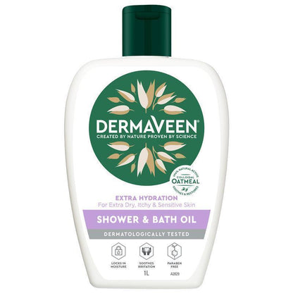 DermaVeen Extra Hydration Shower & Bath Oil 1L