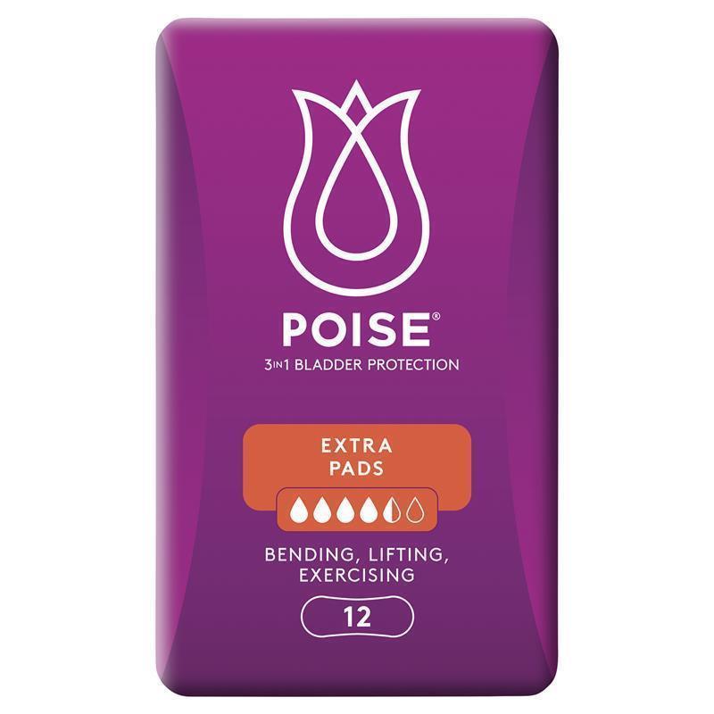 Poise Pads Extra 12 Pack - Reliable Bladder Leakage Protection