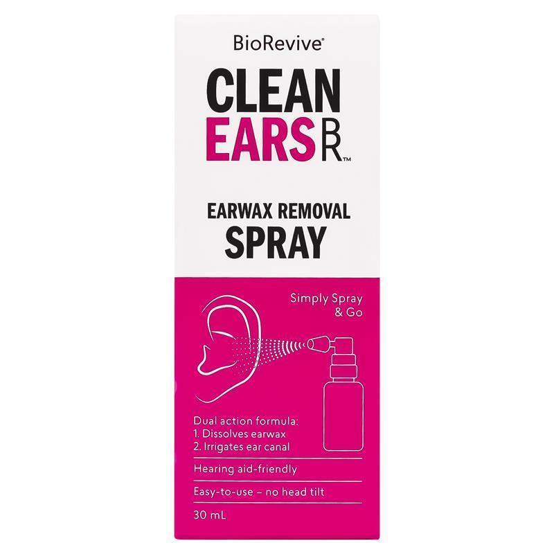 BioRevive Clean Ears Spray 30ml - Gentle Earwax Removal Solution