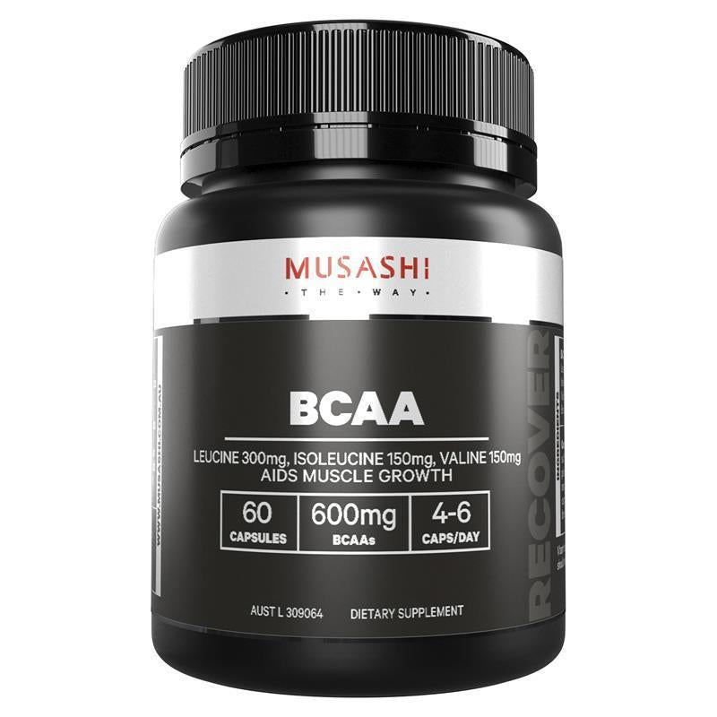 Musashi Muscle Recovery BCAAs - 60 Capsules