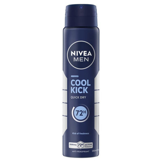 NIVEA MEN Cool Kick Aerosol Deodorant 72H Protection 250ml
