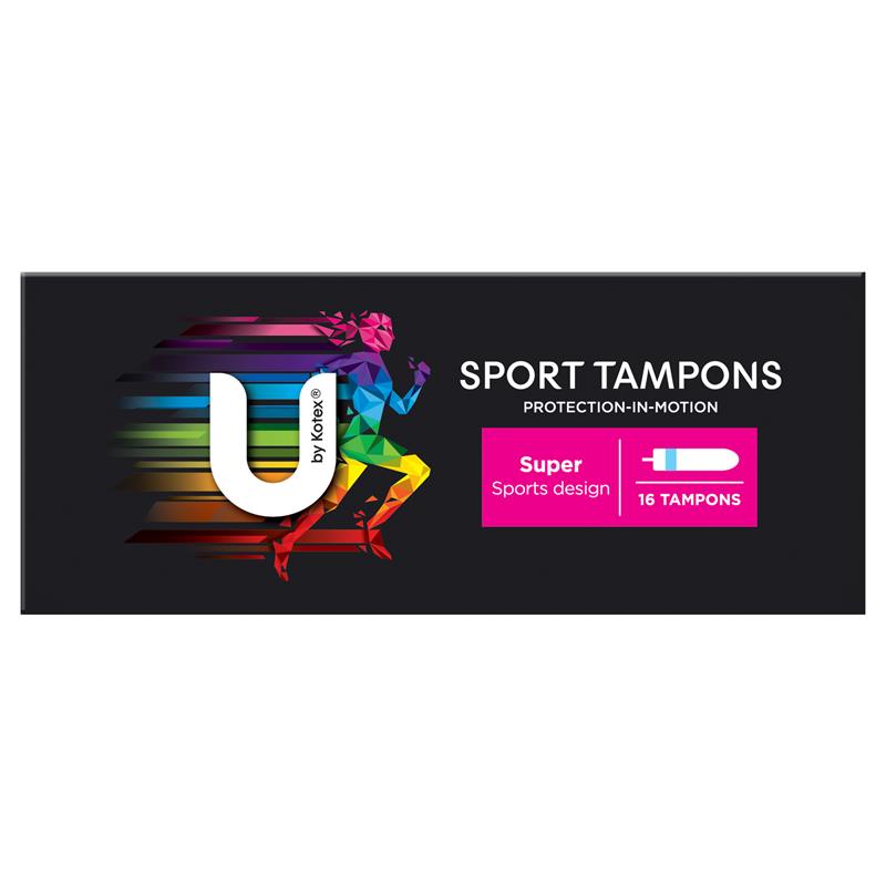 U By Kotex Sport Super Tampons 16 Pack