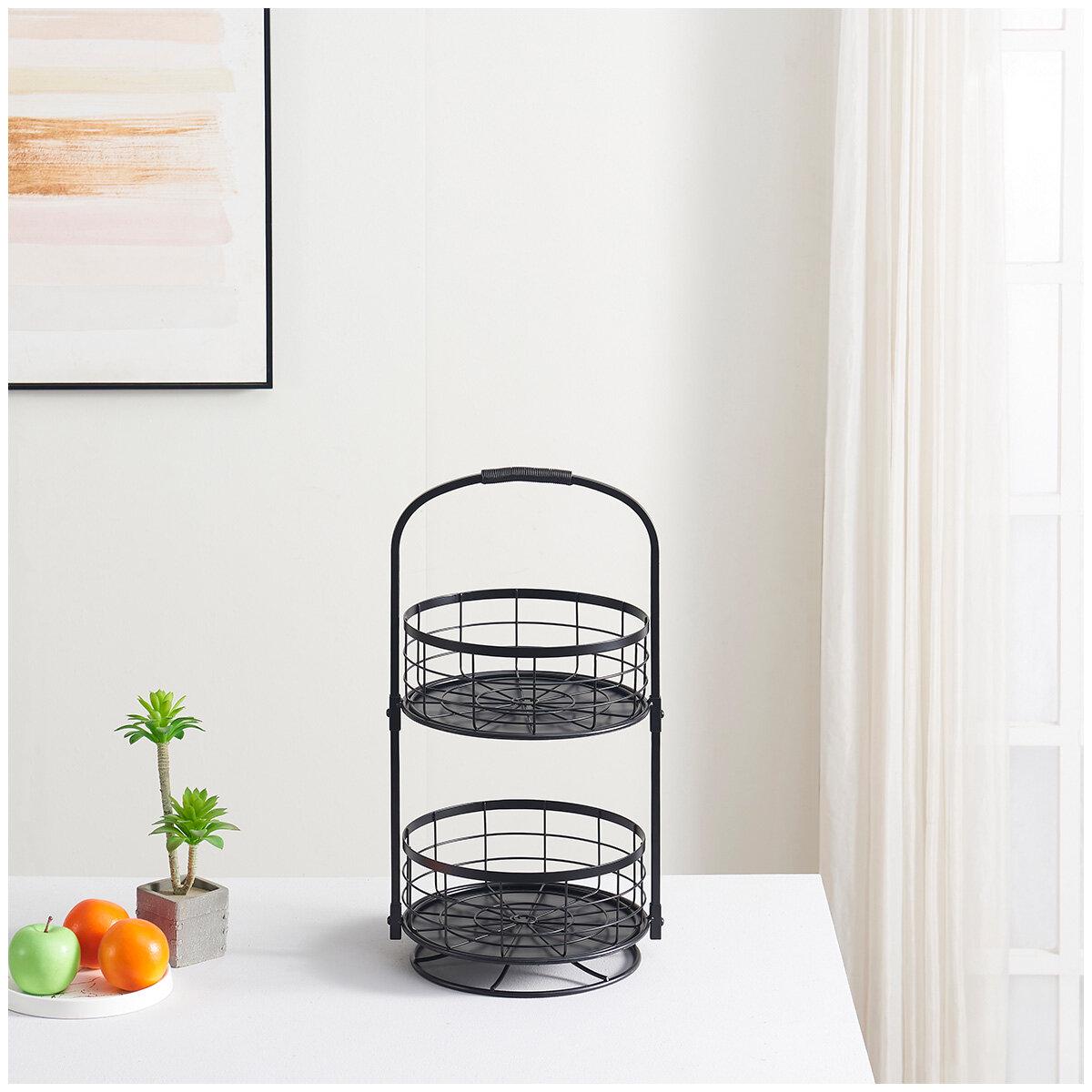 2 Tier Rotating Baskets