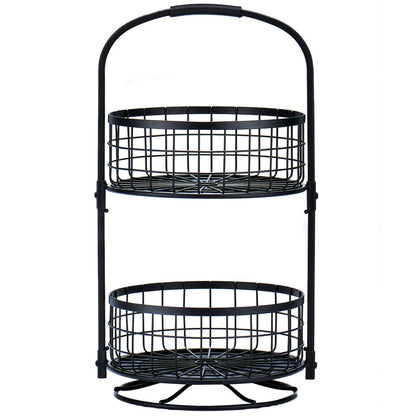 2 Tier Rotating Baskets