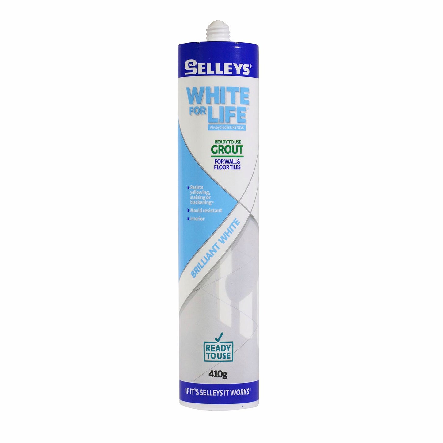 Selleys White For Life Grout Cartridge - 410g